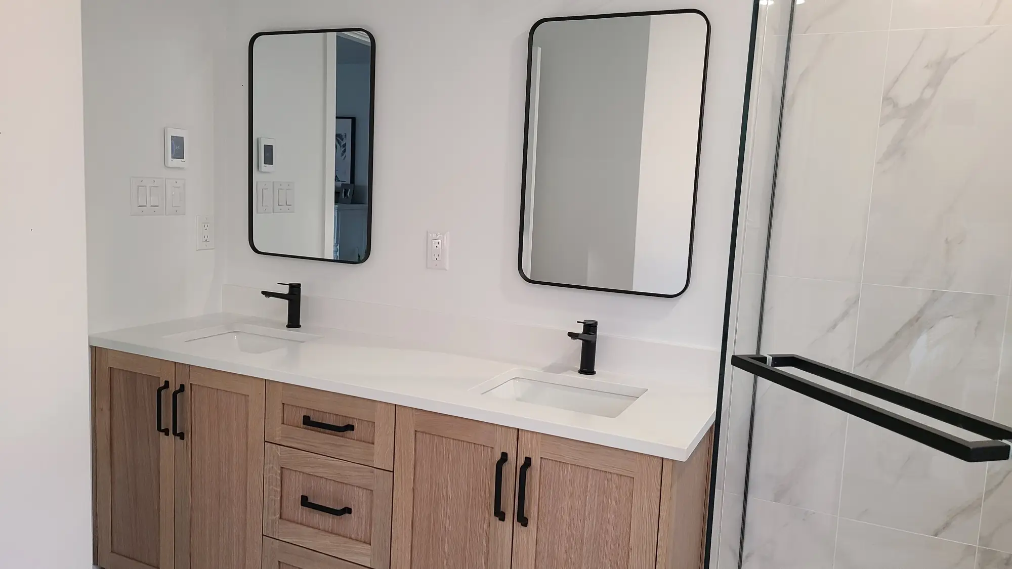 Bathroom vanity renovation in Toronto.