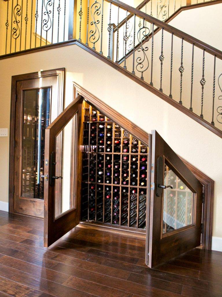 Wine rack under staircase, Winerack under staircase, Drawers under stairs, Storage Under stairs, storage ideas, Toronto, Vaughan, GTA, Richmond Hill, Aurora, Newmarket