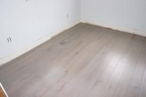 Dustless Floor refinishing Aurora before and after